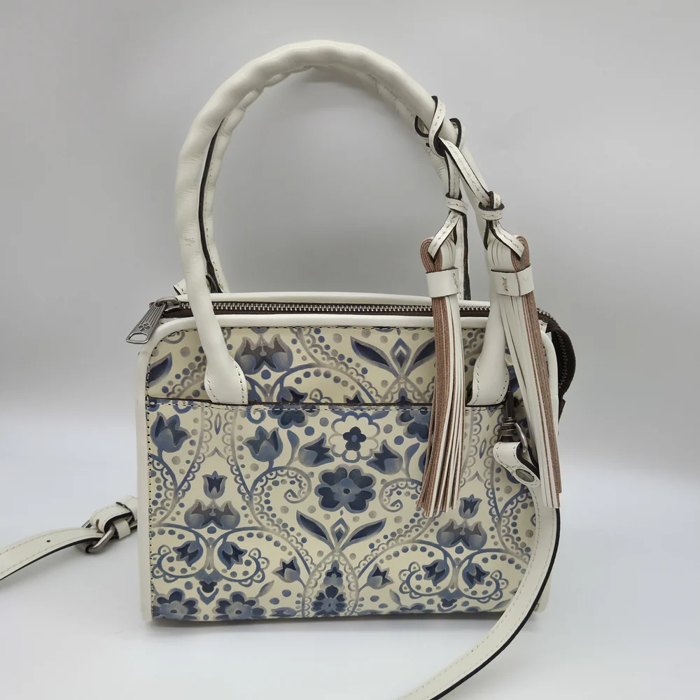 Rare Like New Patricia Nash Small Leather Paris Satchel Crossbody Terresa Wallet - Picture 4 of 16